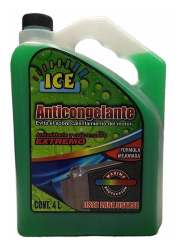 Anticongelante Verde 4lts Premezclado 33% Ice