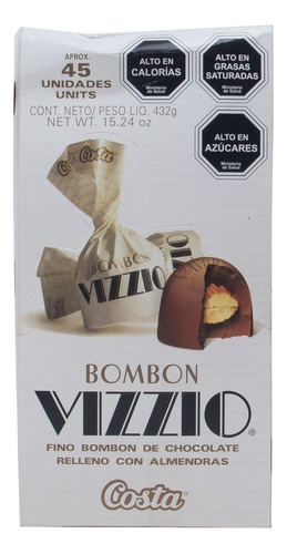 Chocolates - Bombon Vizzio Caja De  45 Unidades
