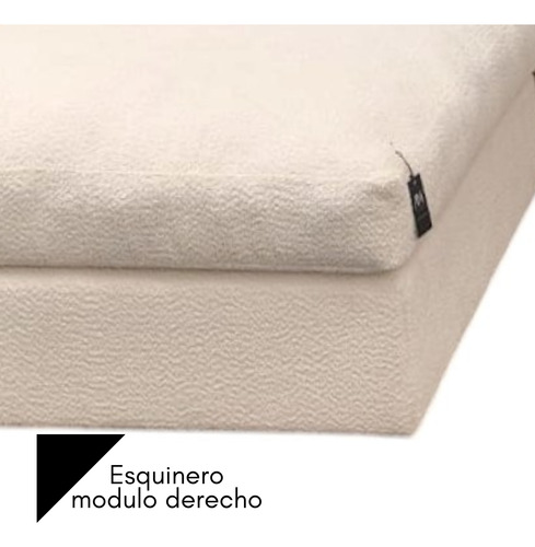 Sofá Modulo Esquinero Derecho Beige Elegante Sillón Cómodo