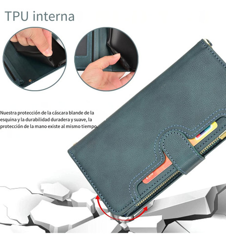 Funda Tipo Cartera Para Nokia Xr20/g50/g300, Correa De Piel