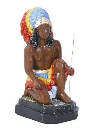 Figura Imagen Caboclo Siete Flechas 20cm