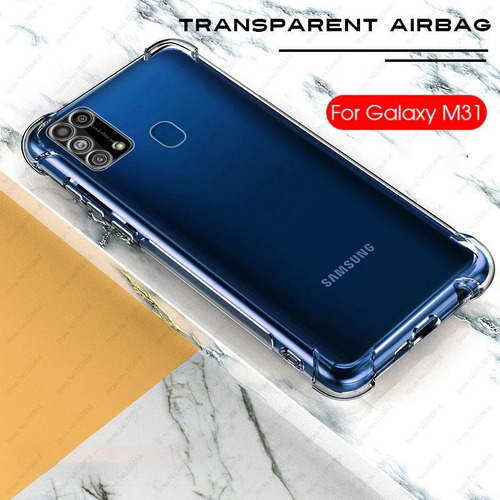 Imagem 3 de 7 de Capa Case Samsung Galaxy M31 Capinha Anti Shock Transparente