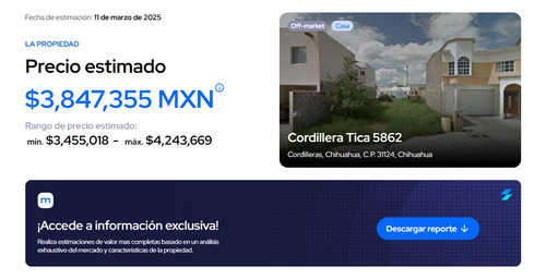 Casa En Venta En Col. Cordilleras, Chuhuahua, Chihuahua. Nm*