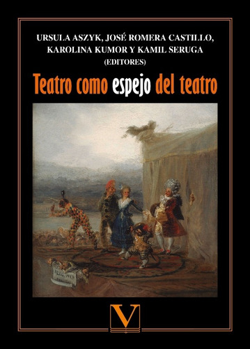 TEATRO COMO ESPEJO DEL TEATRO, de VV. EE. Editorial Verbum, tapa blanda en español