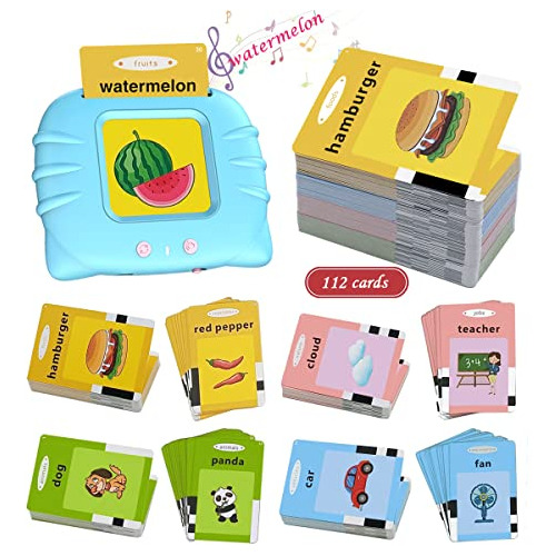 Satxtrem Talking Flash Cards For Toddlers 2-4 Years, Q6pbh