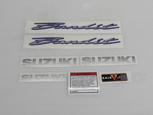 Kit Jogo Faixa Emblema Adesivo Suzuki Bandit 600n 2007