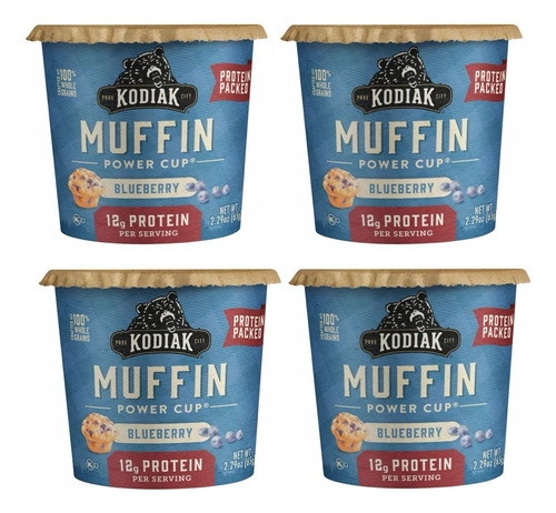 Kodiak Muffin Protein-packed Blueberry 65 G (4pz)
