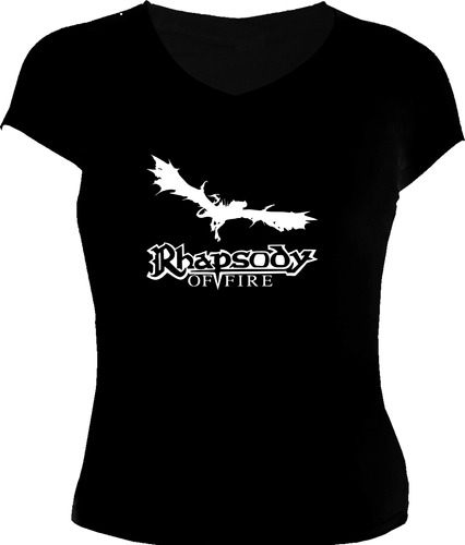 Blusa Rhapsody Of Fire Rock Metal Dama Tv Camiseta Urbanoz