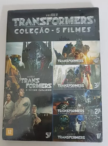 Coleção Dvd Transformers 5 Filmes Original Lacrado De Fáb