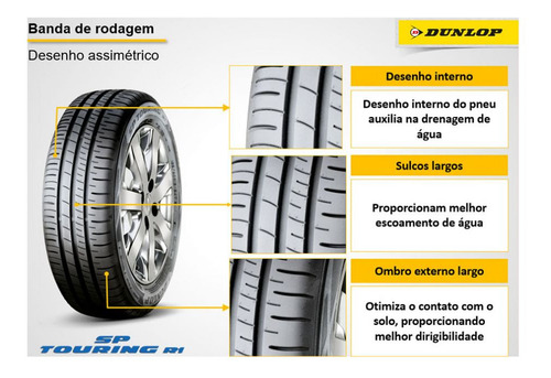 Pneu Dunlop Aro 14 175/70r14 Sp Touring R1 88t