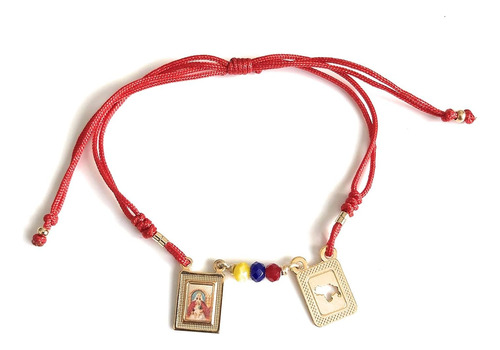 Pulsera Tricolor De Venezuela Mujer Virgen De Coromoto