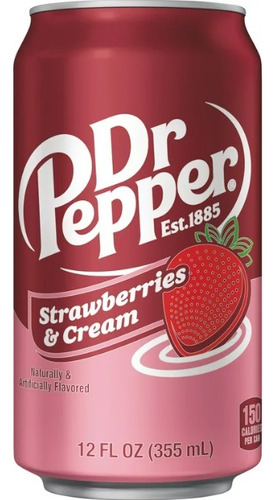 Gaseosa Americana Importada Dr. Pepper® Fresas Con Crema