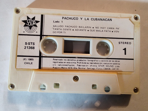 Cassette De Pachuco Y La Cubanacan Sensacional (#2285 (Usado)