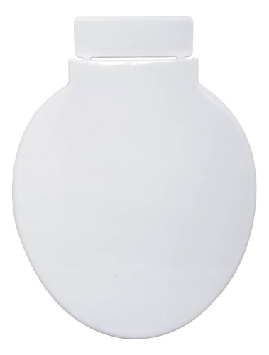 Asiento Wc Redondo Plástico Blanco