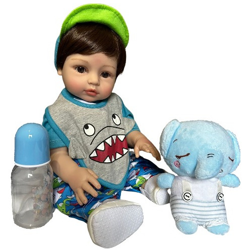 Bebe Reborn Menino 100% Silicone 47 Cm - Davi - Envio Rápido