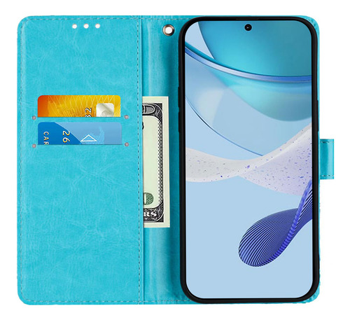 Funda Tipo Cartera De Piel Con Estampado Artístico Para Oukitel Oukitel-kickstand, Ranuras Para Tarjetas