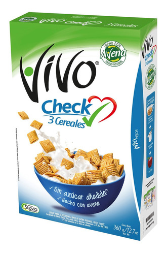 Cereal Vivo Check 3 Cereales 360 G