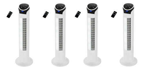 Ventilador de torre Blue Fan BFT33WX4 con 0 palas de Plástico color n/a estructura color blanco 60Hz 127V