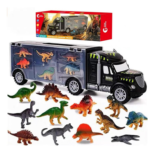 Dinosaurios Juguetes Camiones 34 En 1 Con Mapa Plegable