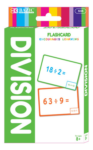 Tarjetas Didácticas: Números De División Básicos, Matemática