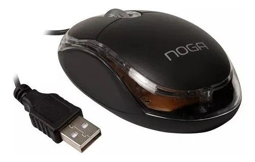 comprar Mouse Óptico Económico Noganet Ng-611u Pc Notebook Color Negro