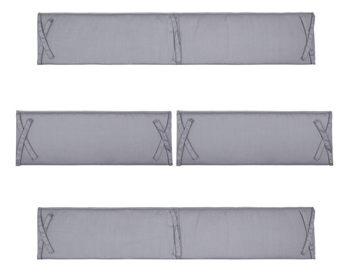 Set 4pcs Protector Cuna Bebé Algodón 130x24/ 70x24cm