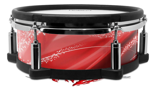 Skin Wrap Para Roland Pd-108 Drum Mystic Vortex Red No