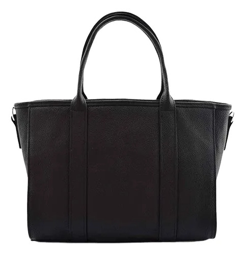 Cartera Mujer Dinobutelli Bolso Cuero Legitimo Reforzado Negro Cuero Níquel Negro