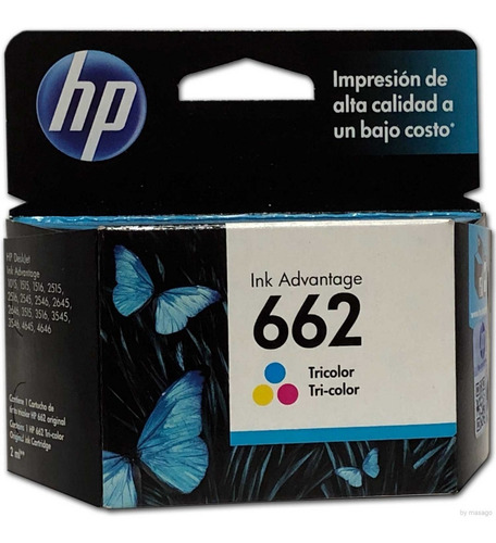 Imagen 6 de 8 de Combo 2 Cartucho Tinta Hp 662 1 Negro Cz103al 1color Cz104al