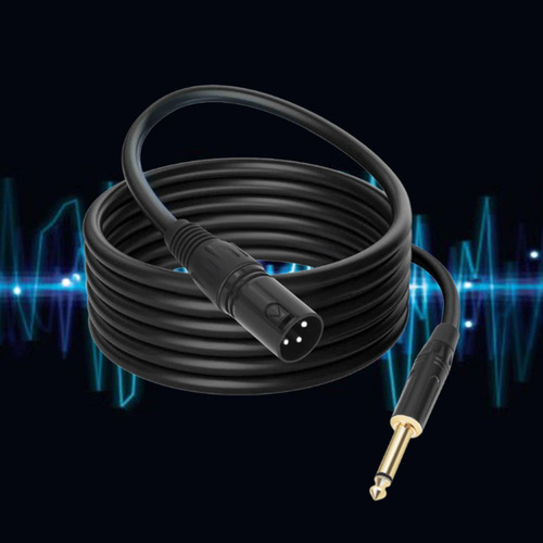 4 6.35 Macho A Xlr Audio Macho Cable Micrófono Cable 5m