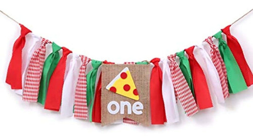 Waouh Pancarta Para Pizza Para Primer Cumpleaños