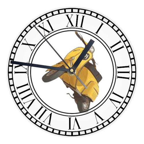 Reloj Redondo Madera Brillante Evangelion  Mod 48