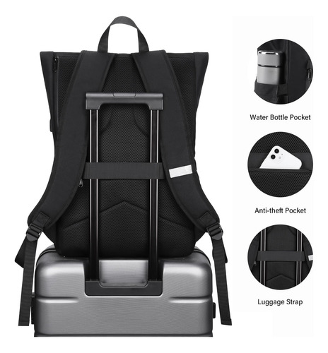 Homiee Mochila De Viaje De 30 Litros Mochila Enrollable Expa