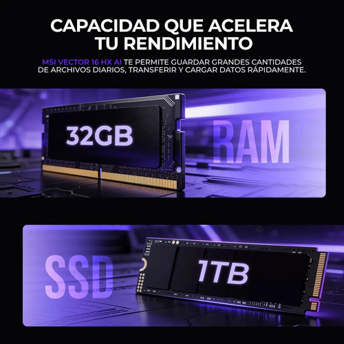 foto de Notebook Gamer MSI Vector 16 HX AI com