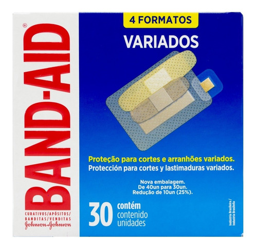 Johnson Band-aid Curitas Banditas Variadas 30u Local