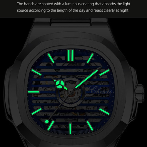 Reloj Mecánico Automático Con Forma De Esqueleto Chenxi Fash