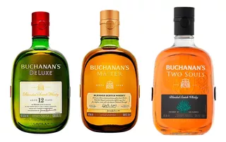 Whisky Buchanans 12 Deluxe + Two Souls + Master 3pack 750 Ml