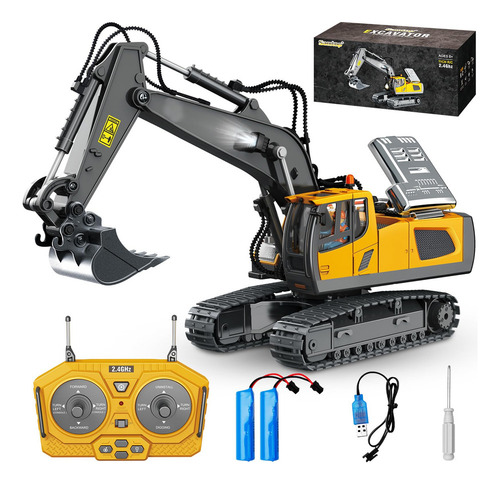 Excavadora A Control Remoto Samtop 11 Channel 1:20 Para