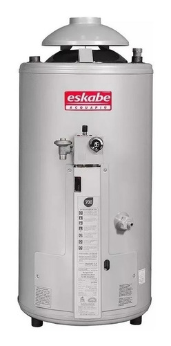 Termotanque multigas Eskabe Acquapiú A4 700 SV M gris plata 40L