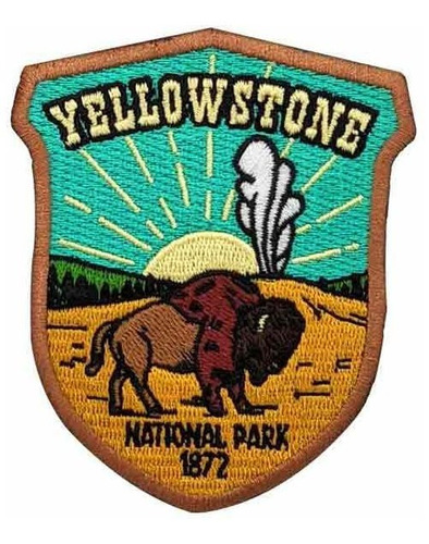 Hike And Draw Yellowstone National Park Parche Bordado Para