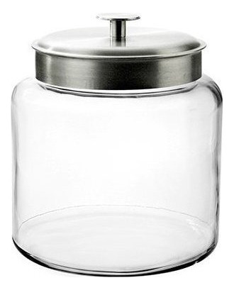 Anchor Hocking Montana Glass Jar Con Fresh Sealed Lid Cepill