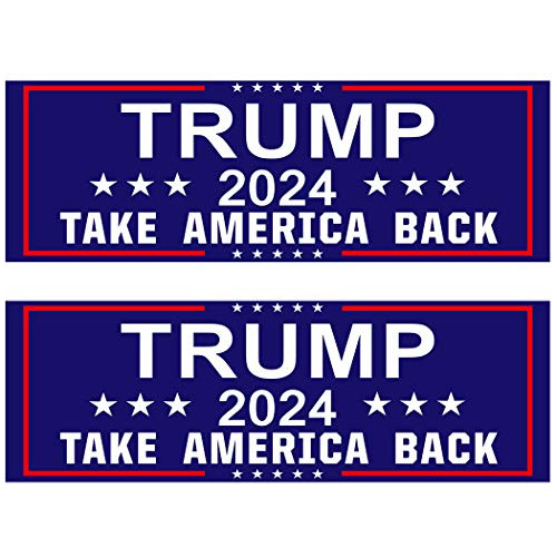 2 Pegatinas De Vinilo  Donald Trump 2024 Take America B...