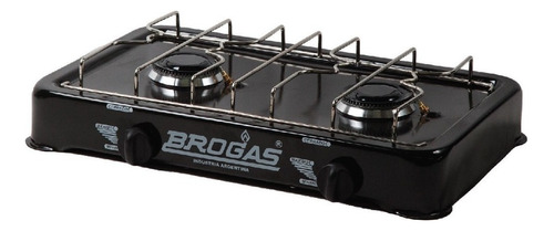 Anafe Gas Natural 2 Hornallas Brogas 8203 C/ Termocupla