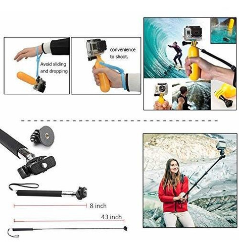 Kit De Accesorios Para Camara Gopro Zookki