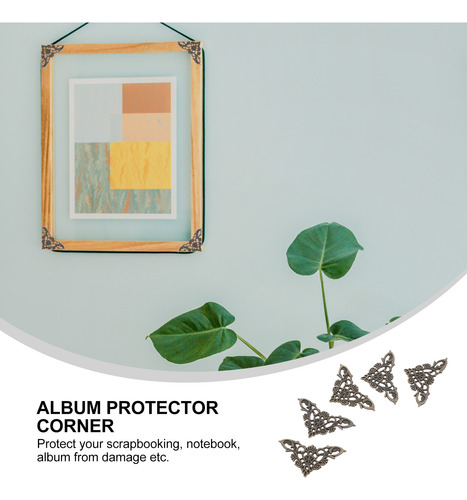 12 Protectores De Esquinas Retro Diy, Metal Y Aleación De Zi