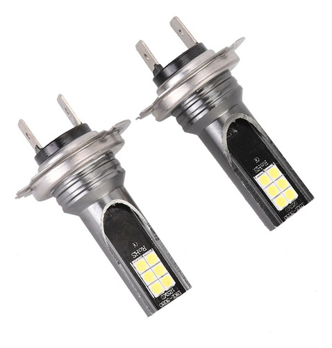Luz De Niebla Linterna 3000k 24w 1000lm Coche 2pcs H7 12 Led