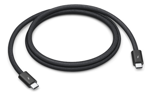 Cable usb 3.2 Apple Thunderbolt negro con entrada USB Tipo C salida USB Tipo C