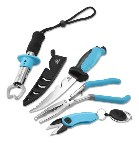 Kit Pesca Herramientas: Alicate, Cuchillo, Pinza Y Retractor