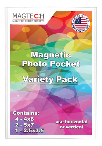 Magtech Portarretratos Magnético Con Bolsillo Para Fotos, Pa