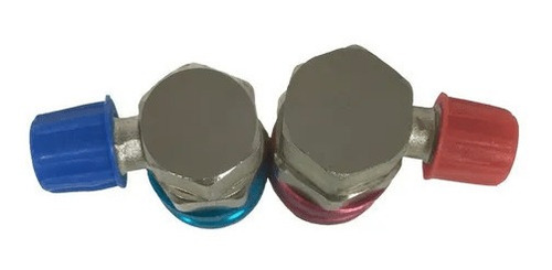 Imagen 7 de 8 de Kit Coples Adaptador Automotriz Alta Y Baja Manometros Gas
